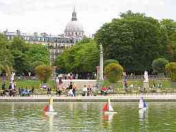 The Luxembourg Gardens with the Panthéon in the background
