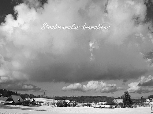 Winter skies can be dramatic, especially in black and white (click to enlarge)
