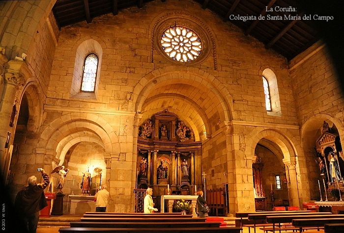 Romanesque church in La Coruña, Galicia